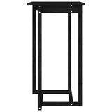 NNEVL Bar Table Black 60x60x110 cm Solid Wood Pine