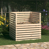 NNEVL Composter 100x100x102 cm Solid Wood Pine