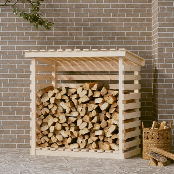 NNEVL Firewood Rack 108x73x108 cm Solid Wood Pine