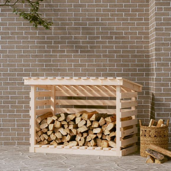 NNEVL Firewood Rack 108x73x79 cm Solid Wood Pine