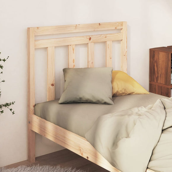 NNEVL Bed Headboard 95x4x100 cm Solid Wood Pine