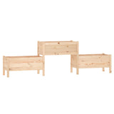 NNEVL Planter 245.5x44x75 cm Solid Wood Pine