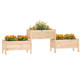 NNEVL Planter 245.5x44x75 cm Solid Wood Pine