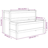 NNEVL Planter 110x84x75 cm Solid Wood Pine