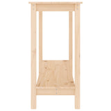 NNEVL Console Table 110x40x80 cm Solid Wood Pine