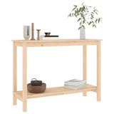 NNEVL Console Table 110x40x80 cm Solid Wood Pine