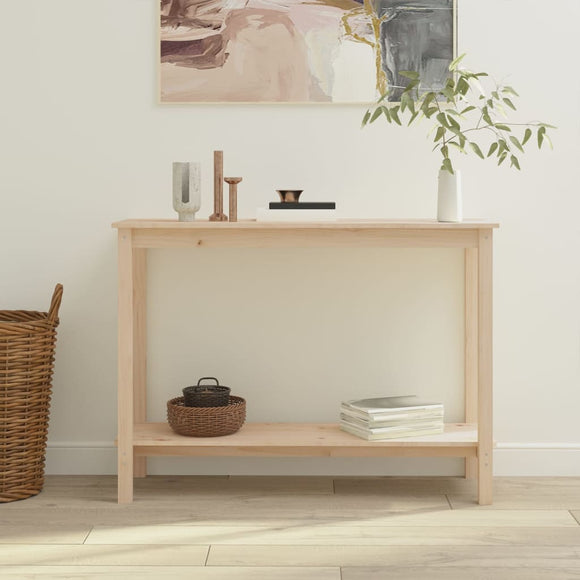 NNEVL Console Table 110x40x80 cm Solid Wood Pine