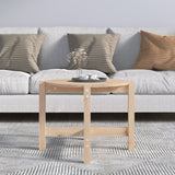 NNEVL Coffee Table Ø 62,5x45 cm Solid Wood Pine