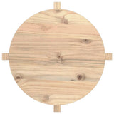 NNEVL Coffee Table Ø 62,5x45 cm Solid Wood Pine