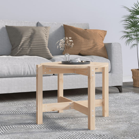 NNEVL Coffee Table Ø 62,5x45 cm Solid Wood Pine
