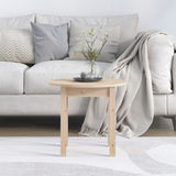 NNEVL Coffee Table Ø 45x40 cm Solid Wood Pine