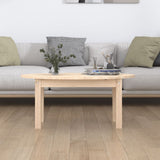 NNEVL Coffee Table 80x40x35 cm Solid Wood Pine