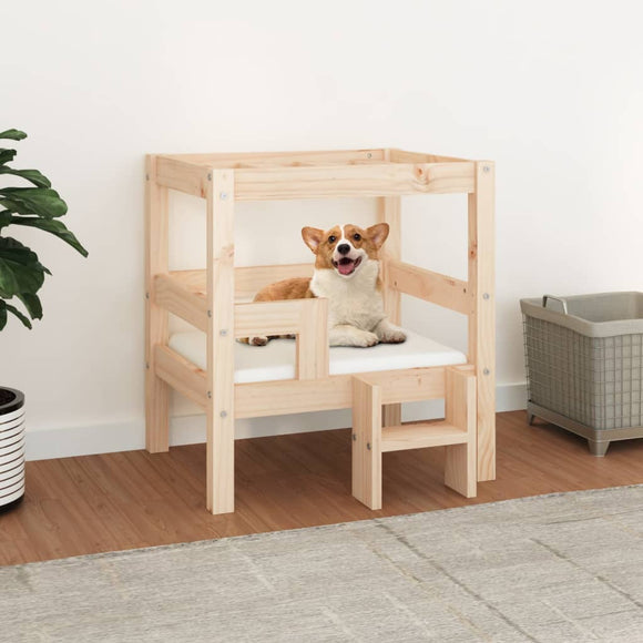 NNEVL Dog Bed 55.5x53.5x60 cm Solid Wood Pine