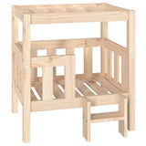 NNEVL Dog Bed 65.5x43x70 cm Solid Wood Pine
