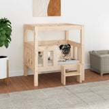 NNEVL Dog Bed 65.5x43x70 cm Solid Wood Pine