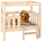 NNEVL Dog Bed 75.5x63.5x70 cm Solid Wood Pine
