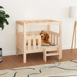 NNEVL Dog Bed 75.5x63.5x70 cm Solid Wood Pine
