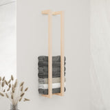 NNEVL Towel Rack 23x18x110 cm Solid Wood Pine