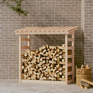 NNEVL Firewood Rack 108x64.5x110 cm Solid Wood Pine