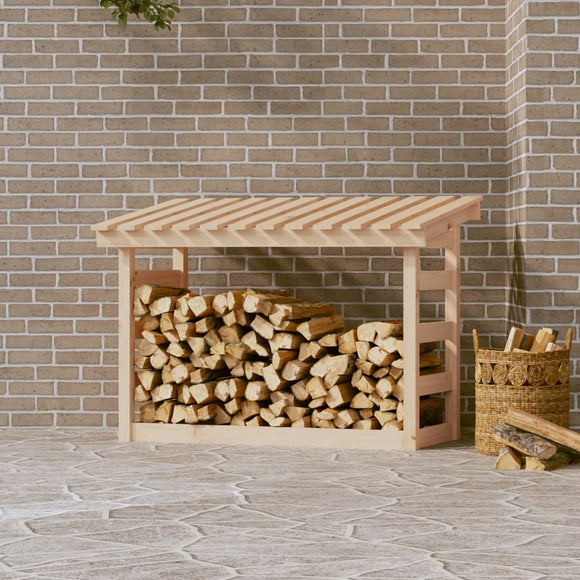 NNEVL Firewood Rack 108x64.5x78 cm Solid Wood Pine