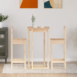 NNEVL 3 Piece Bar Set Solid Wood Pine