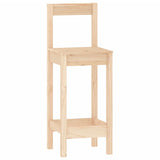NNEVL 3 Piece Bar Set Solid Wood Pine