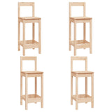 NNEVL 5 Piece Bar Set Solid Wood Pine