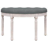 NNEVL Bench Dark Grey 81.5x41x49 cm Fabric