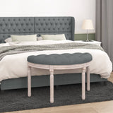 NNEVL Bench Dark Grey 81.5x41x49 cm Fabric