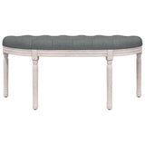 NNEVL Bench Dark Grey 110.5x45x49 cm Fabric