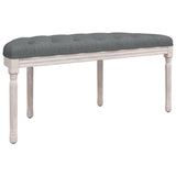NNEVL Bench Dark Grey 110.5x45x49 cm Fabric