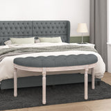 NNEVL Bench Dark Grey 110.5x45x49 cm Fabric