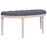 NNEVL Bench Dark Grey 110.5x45x49 cm Velvet