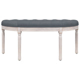 NNEVL Bench Dark Grey 110.5x45x49 cm Velvet