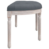 NNEVL Bench Dark Grey 110.5x45x49 cm Velvet