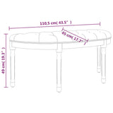 NNEVL Bench Dark Grey 110.5x45x49 cm Velvet