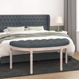 NNEVL Bench Dark Grey 110.5x45x49 cm Velvet