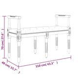 NNEVL Bench 110x40x70 cm Fabric