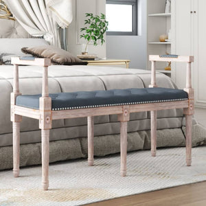 NNEVL Bench Dark Grey 110x40x70 cm Velvet
