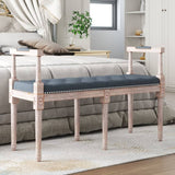 NNEVL Bench Dark Grey 110x40x70 cm Velvet