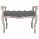 NNEVL Bench Dark Grey 80x45x60 cm Fabric