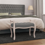 NNEVL Bench Dark Grey 80x45x60 cm Fabric