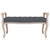NNEVL Bench Dark Grey 110x45x60 cm Velvet