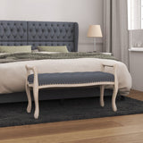 NNEVL Bench Dark Grey 110x45x60 cm Velvet