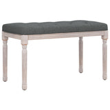 NNEVL Bench Dark Grey 80x40x49 cm Fabric