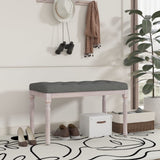 NNEVL Bench Dark Grey 80x40x49 cm Fabric