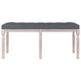 NNEVL Bench Dark Grey 110x40x49 cm Velvet