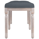 NNEVL Bench Dark Grey 110x40x49 cm Velvet