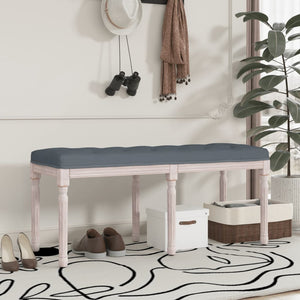 NNEVL Bench Dark Grey 110x40x49 cm Velvet