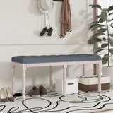 NNEVL Bench Dark Grey 110x40x49 cm Velvet